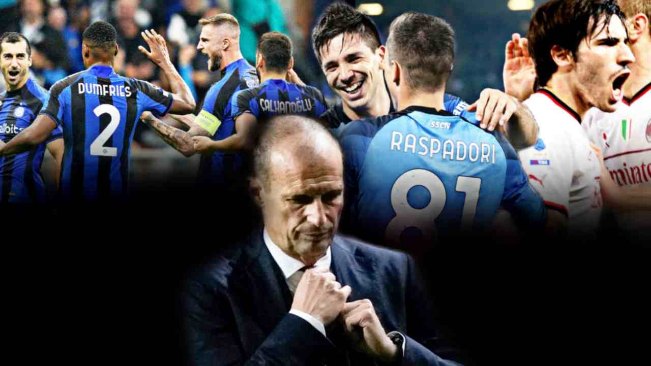 Juve, Massimiliano Allegri si sistema la cravatta