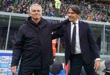 Inter-Roma, Mourinho e Inzaghi si salutano