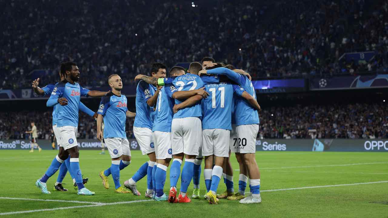 Il Napoli esulta