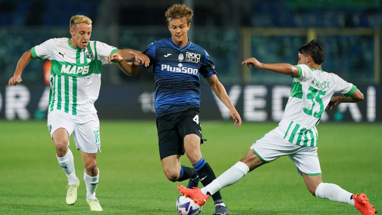 Atalanta-Sassuolo in campo