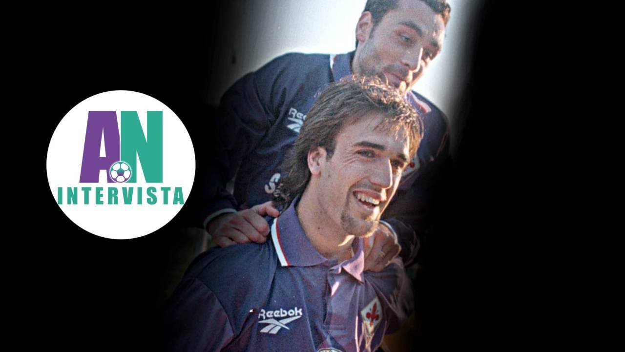 Baiano con Batistuta 