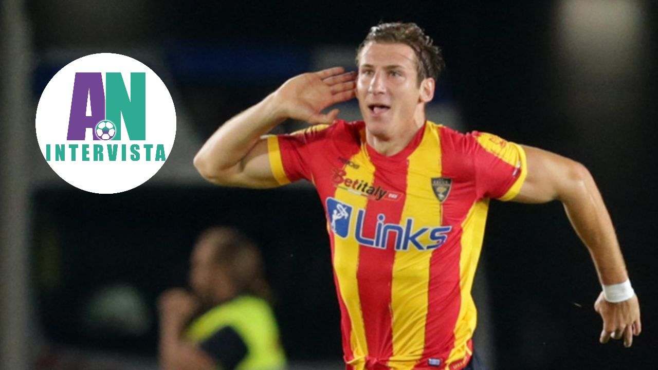 Baschirotto esulta dopo il gol Lecce