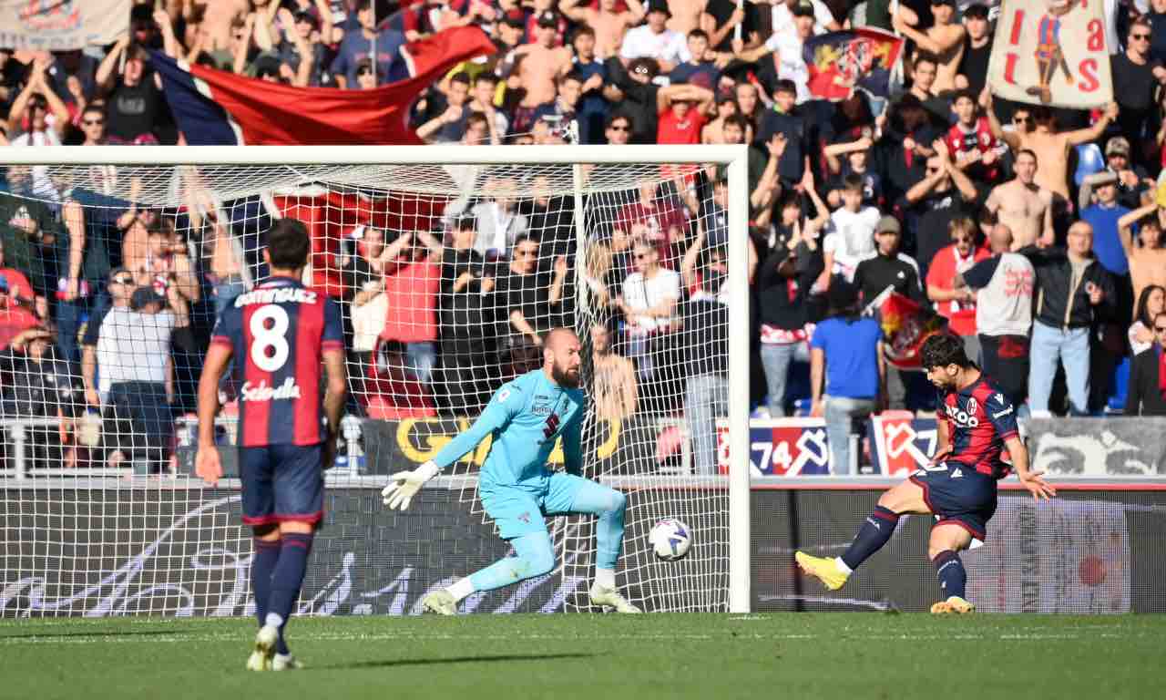 Orsolini in gol in Bologna-Torino