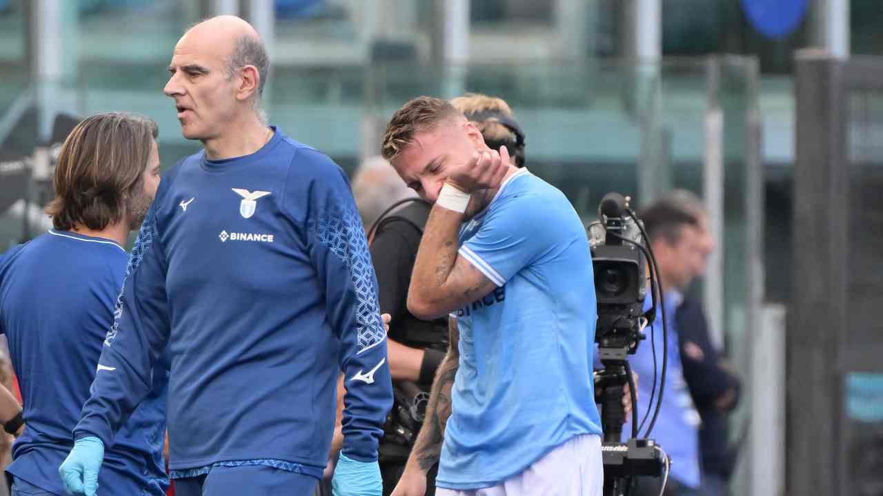 Immobile spera di recuperare per il derby con la Roma 