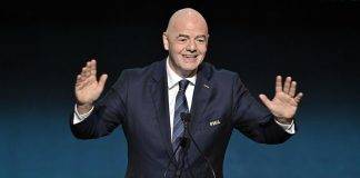 Infantino in conferenza stampa