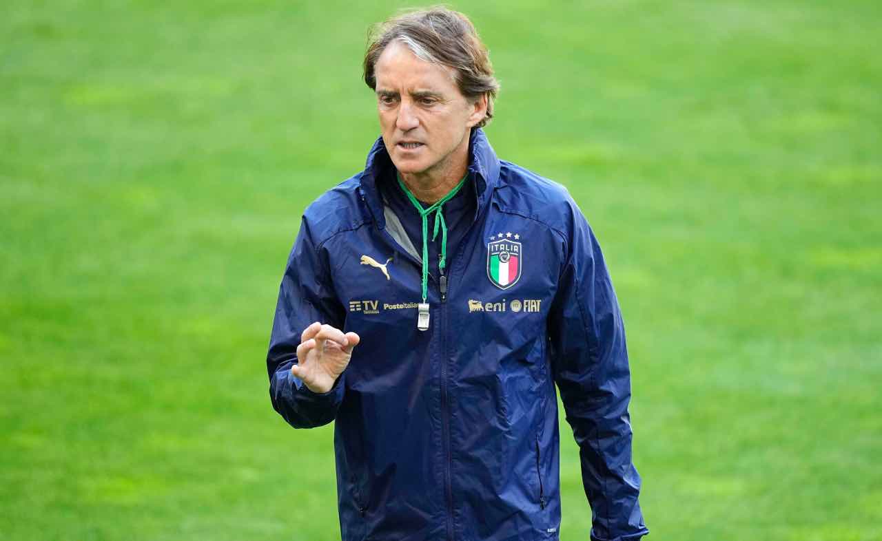 Mancini dirige la squadra