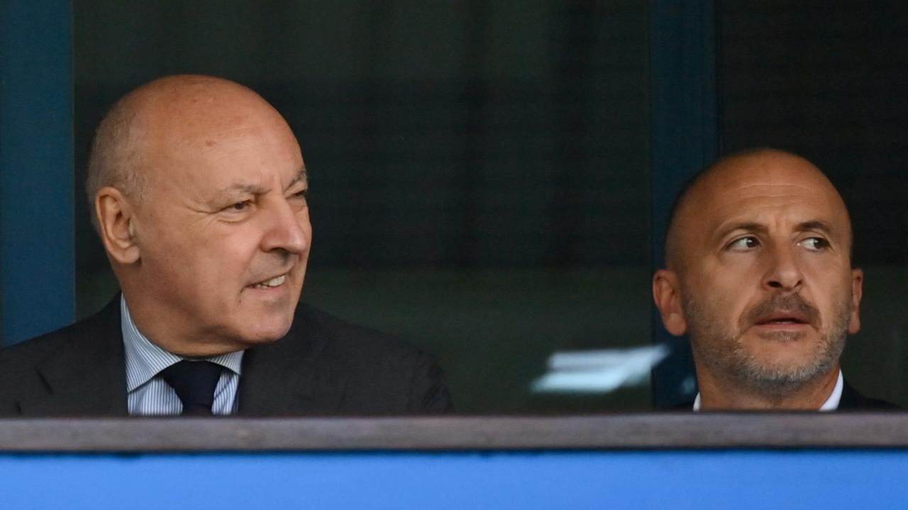 Marotta e Ausilio in tribuna Inter