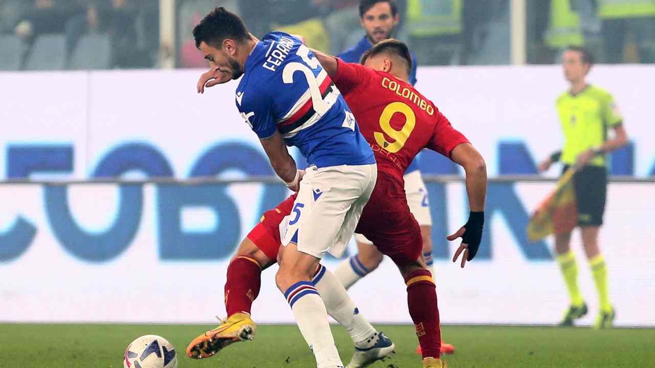 Ferrari e Colombo in Sampdoria-Lecce