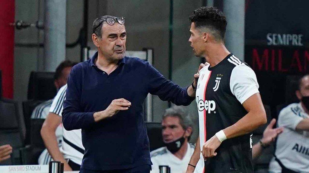 Sarri e Ronaldo ai tempi della Juventus