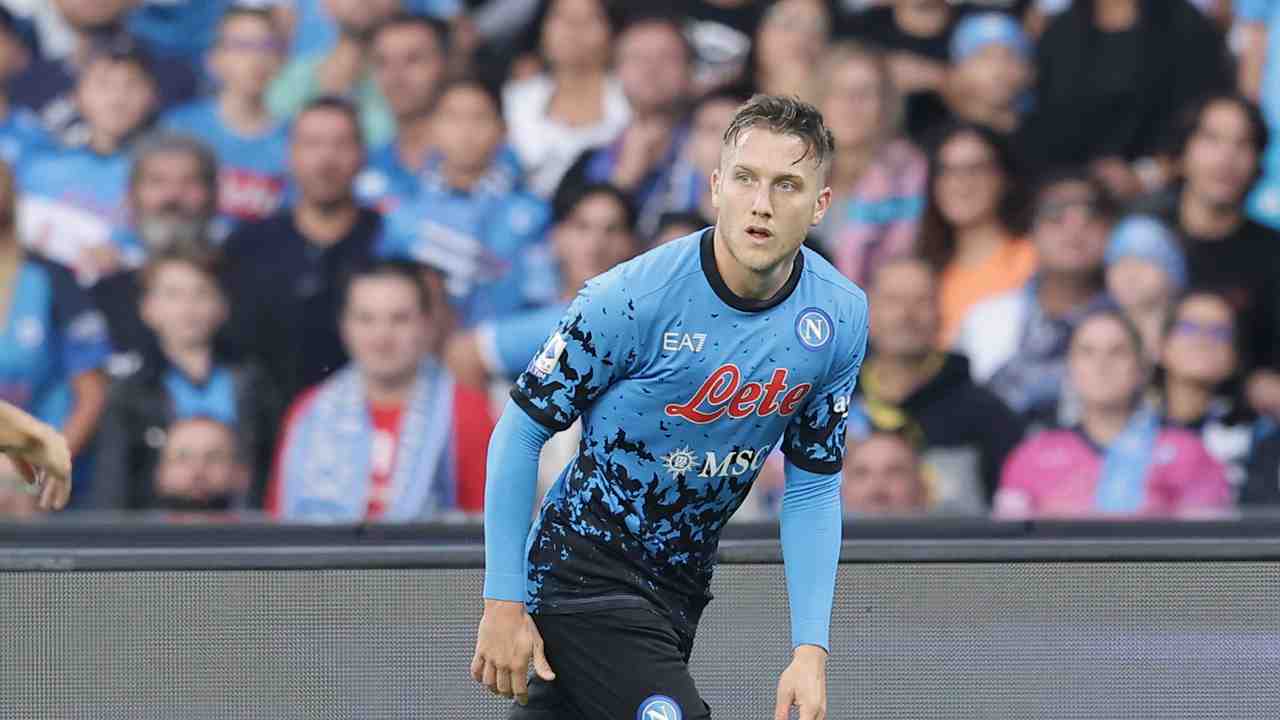 Zielinski in campo Napoli 