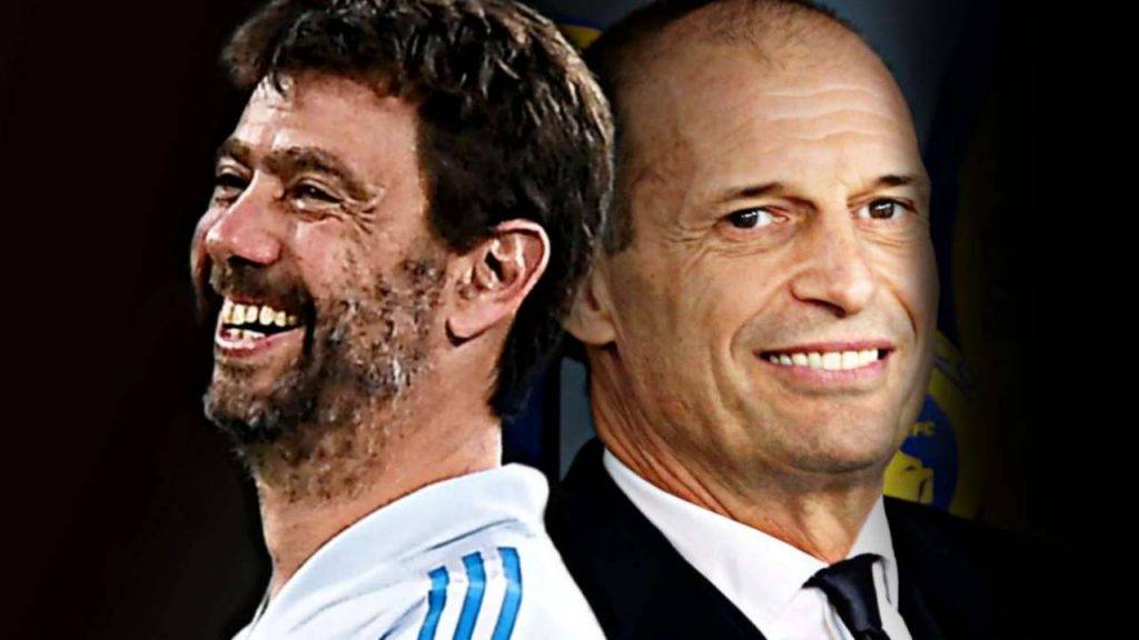 allegri agnelli felici felice sorridente juventus