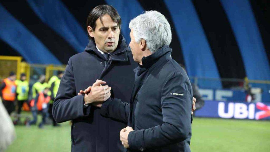 Gasperini e Inzaghi in Atalanta-Inter