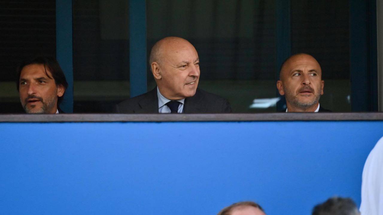 Giuseppe Marotta in tribuna