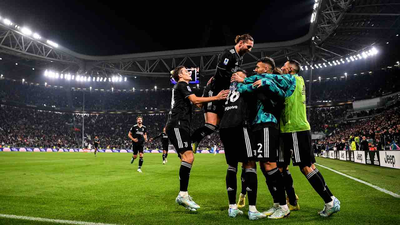 La Juve esulta al gol