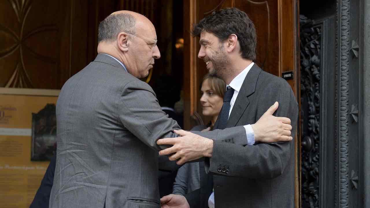 Beppe Marotta ed Andrea Agnelli sorridenti