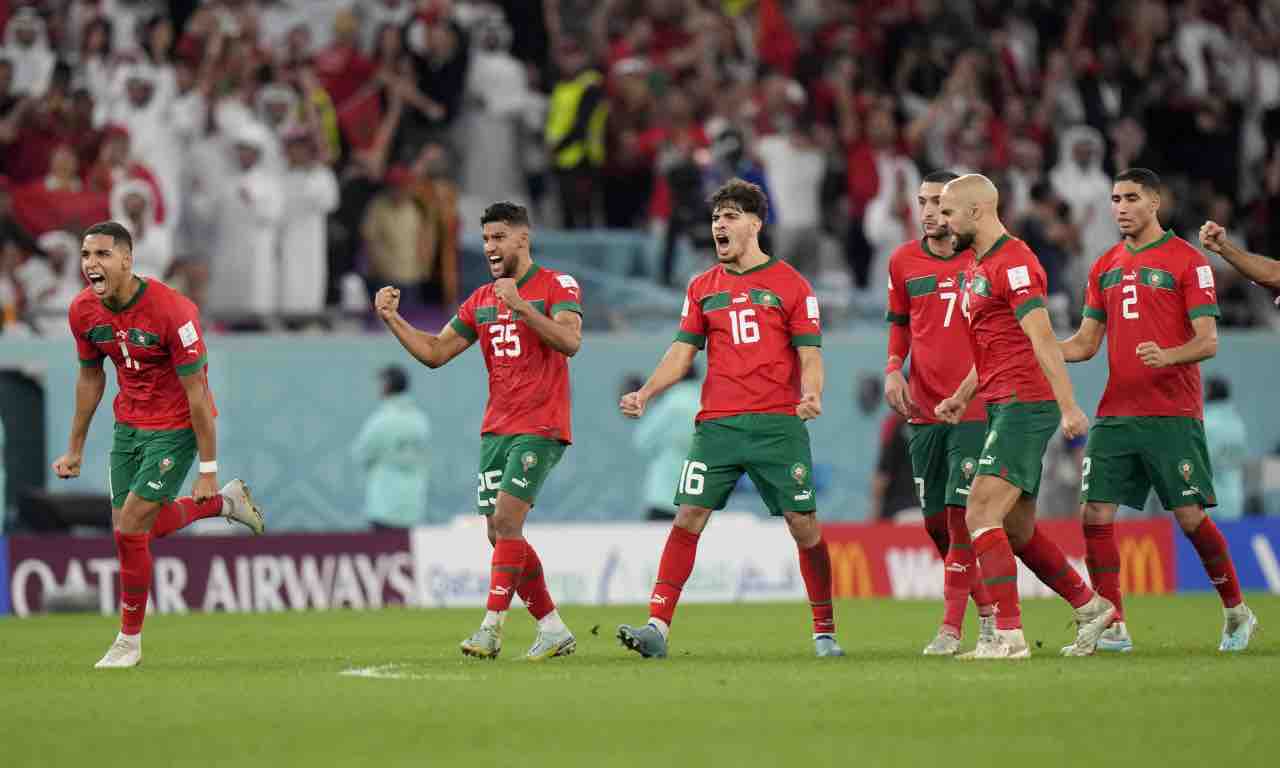 Il Marocco festeggia ai Mondiali