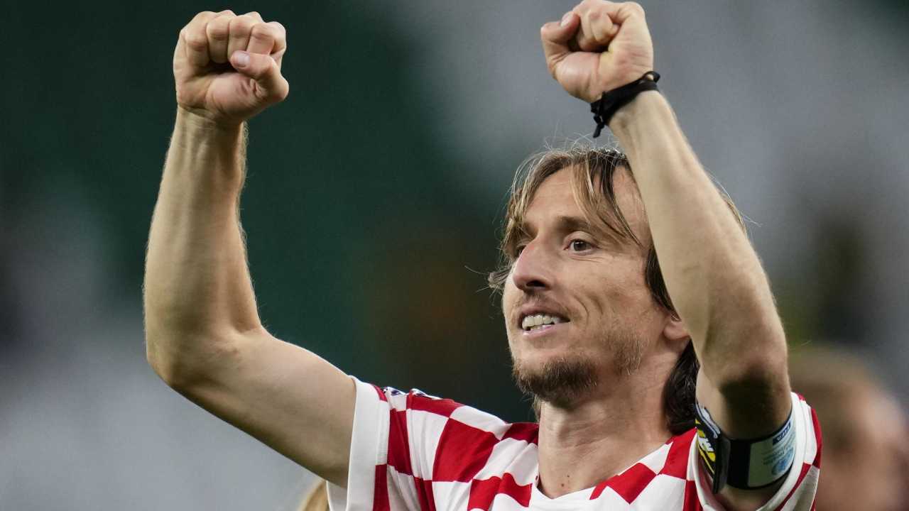 Modric esulta per la semifinale Croazia