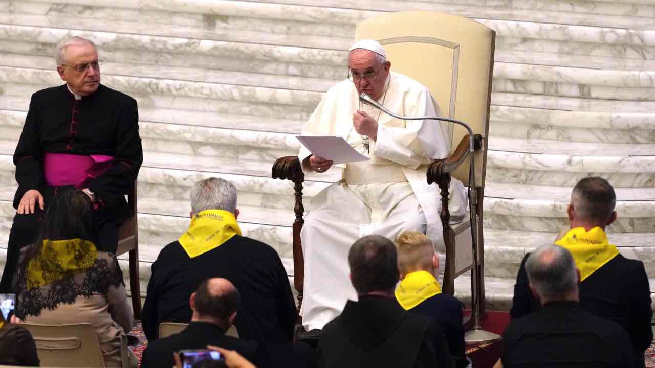 Papa Francesco in udienza