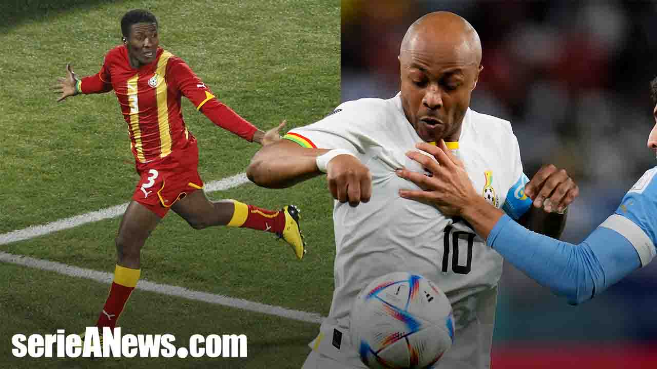 Asamoah Gyan, André Ayew