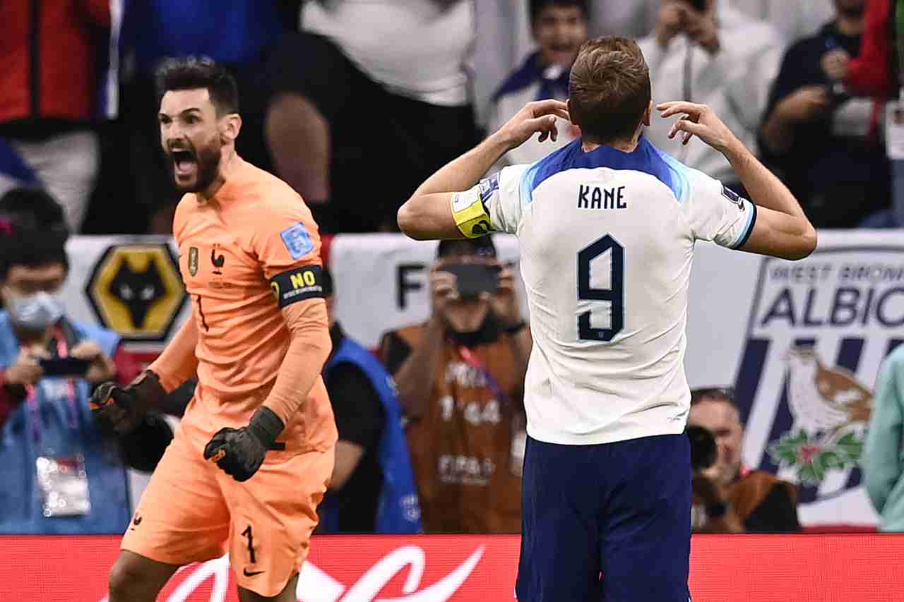 Mondiali, Lloris esulta e Kane si dispera durante Inghilterra-Francia