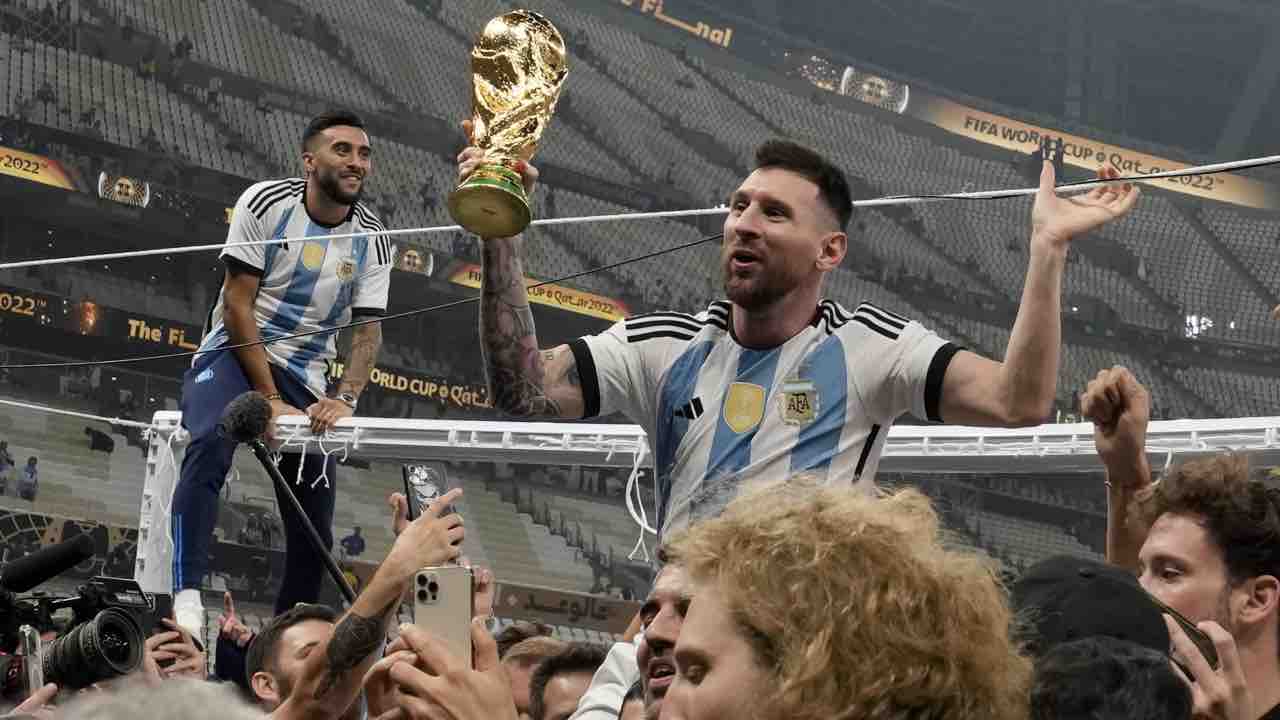 Messi festeggia