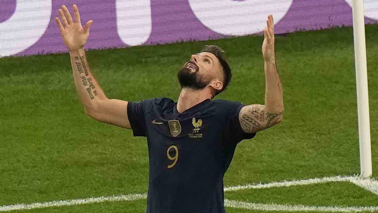 Olivier Giroud esulta