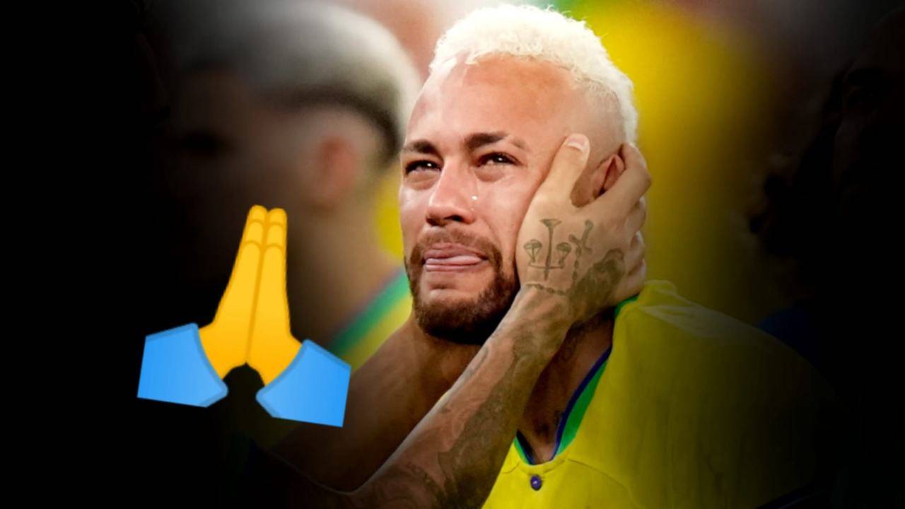 Brasile, Neymar in lacrime