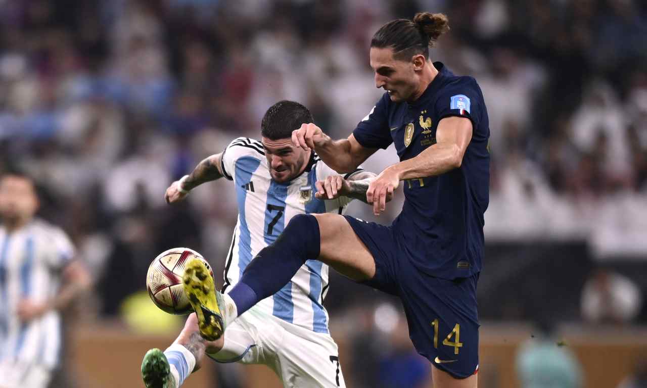 Argentina-Francia, Rabiot e De Paul in azione