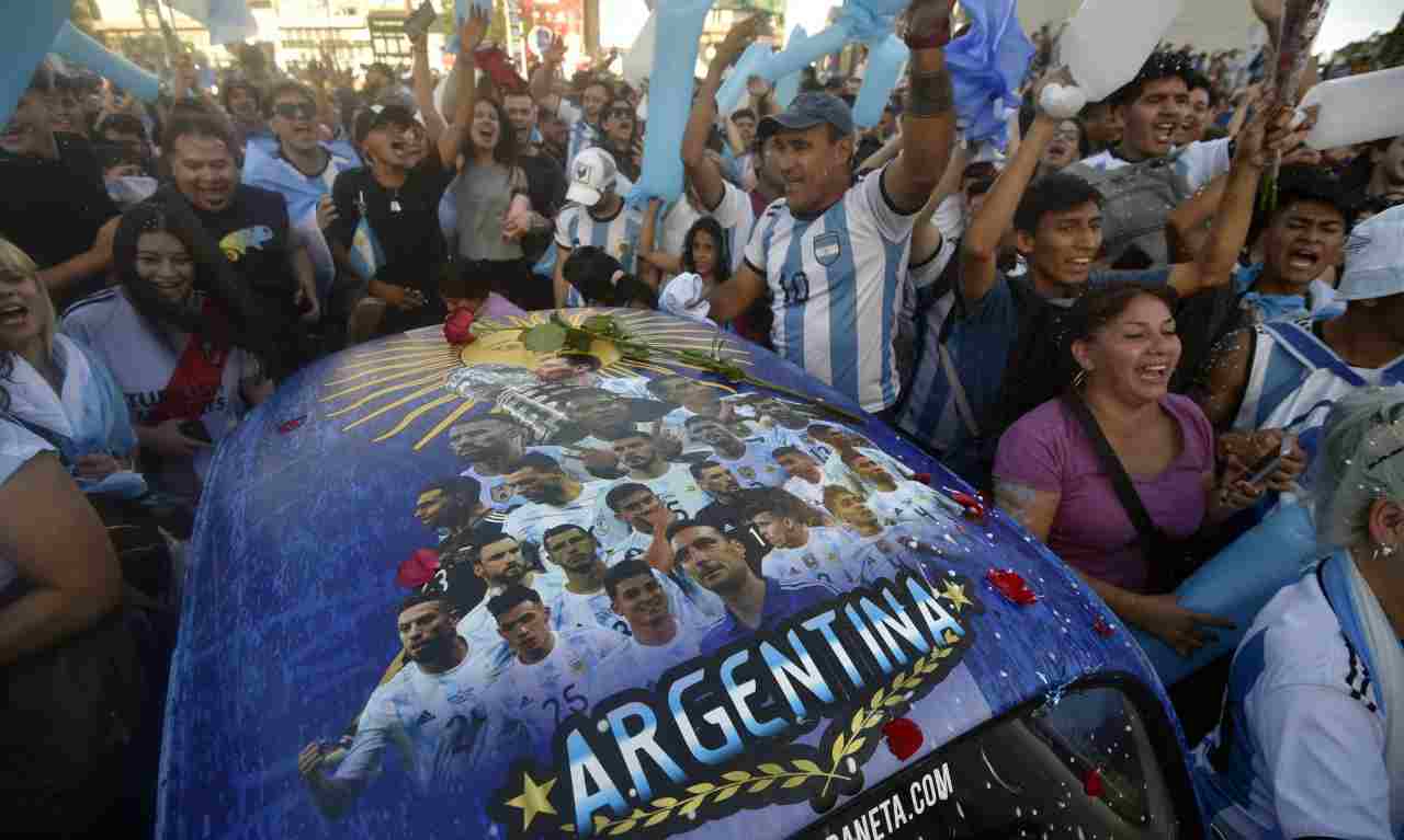 Argentina, tifosi in festa