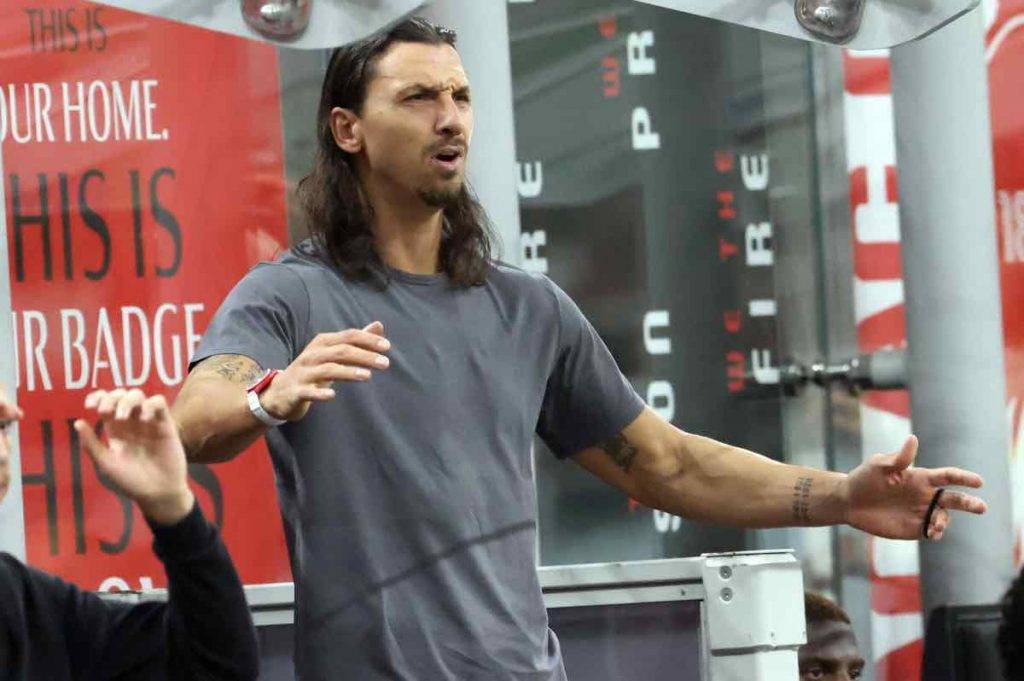 Milan, Ibrahimovic in tribuna