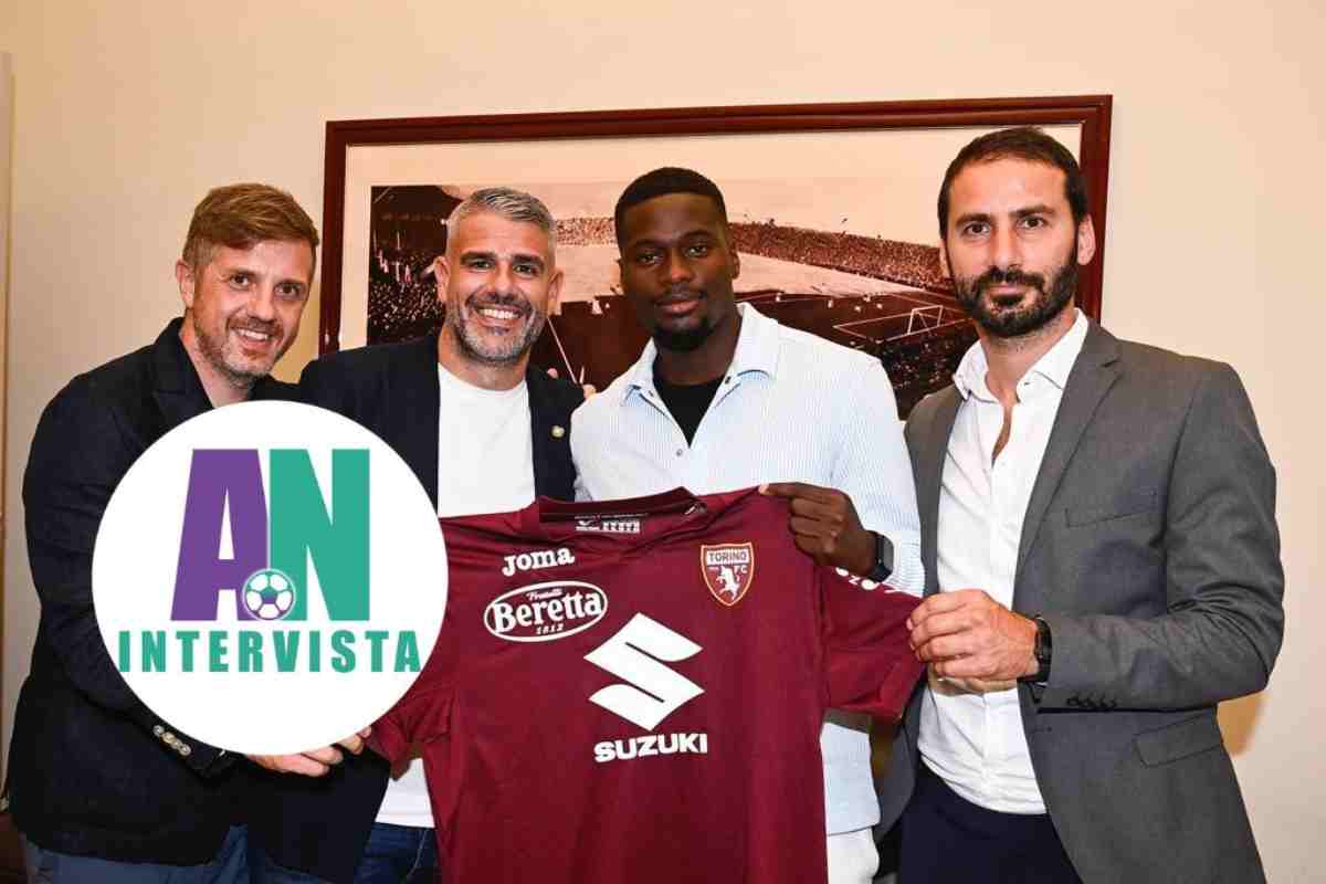 Pisacane e Bayeye sorridenti Torino