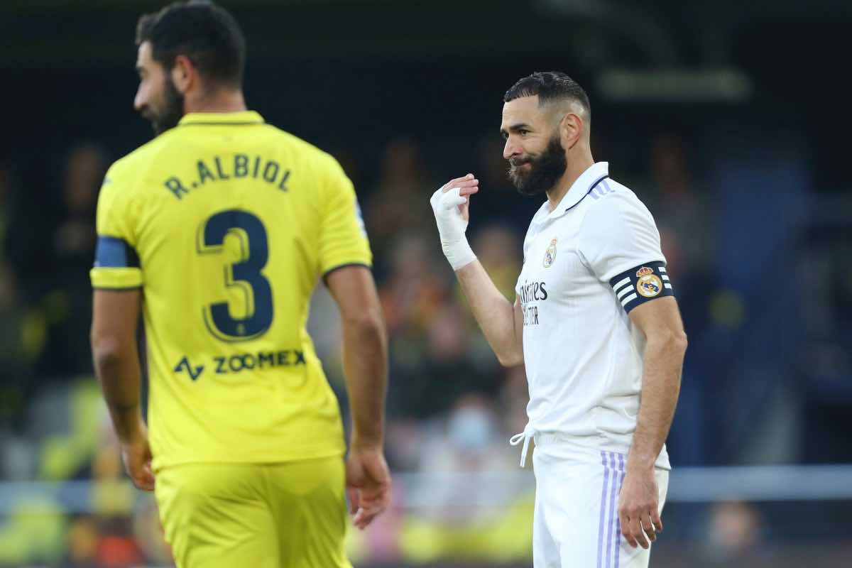 Benzema segna in Villarreal-Real Madrid