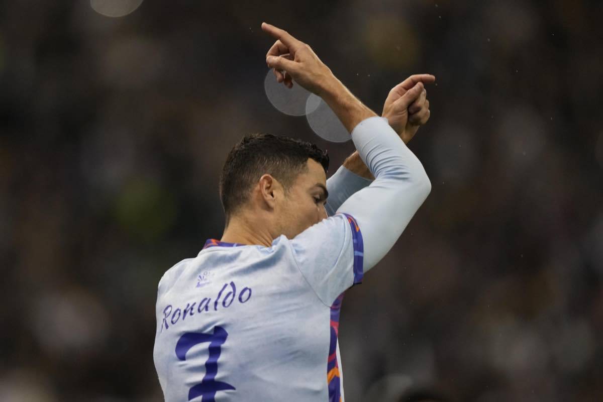 Ronaldo in campo con l'Al-Nassr