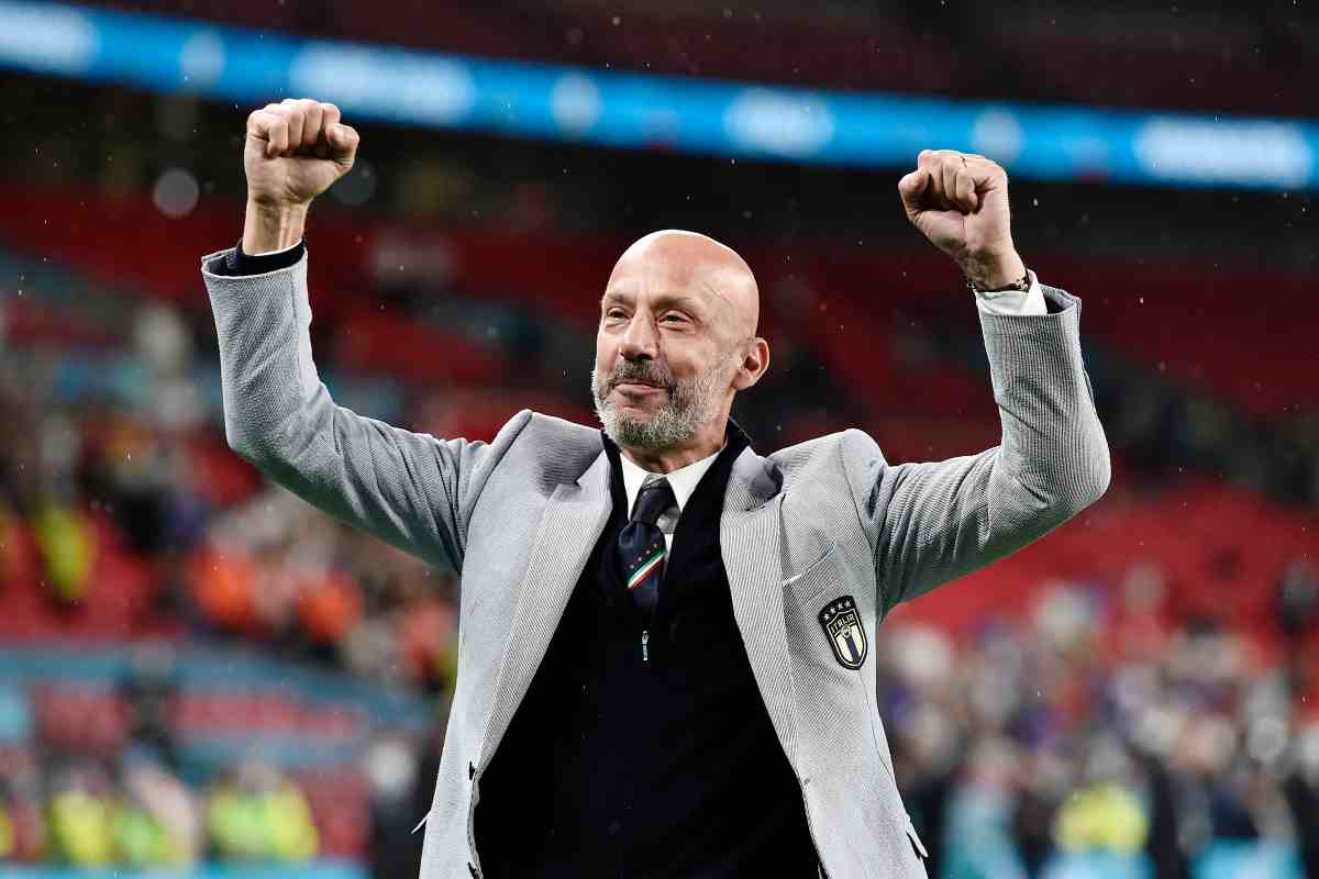 Vialli festeggiava con l'Italia