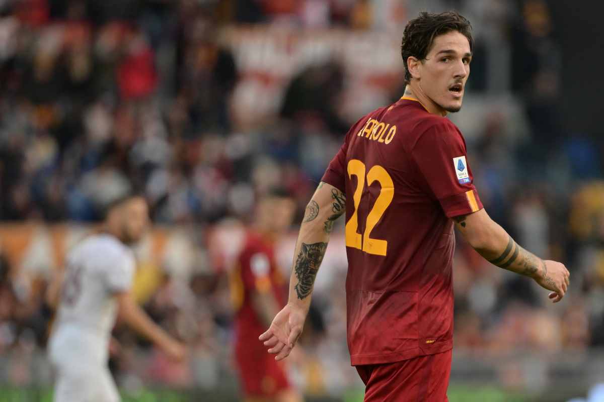 Zaniolo in campo Roma