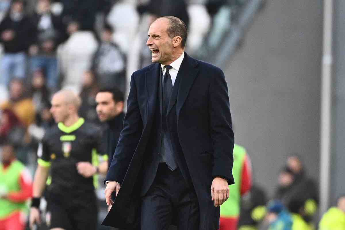 Massimiliano Allegri a bordocampo