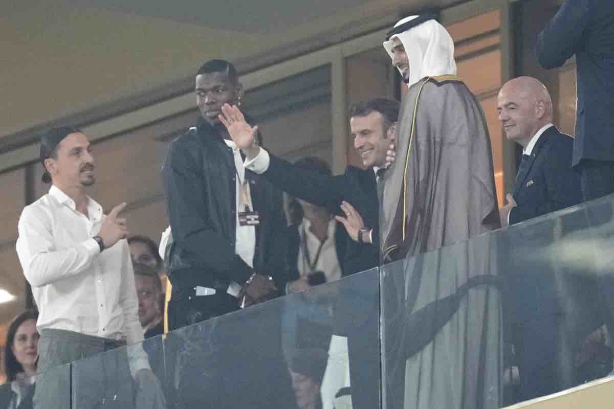 Paul Pogba in tribuna