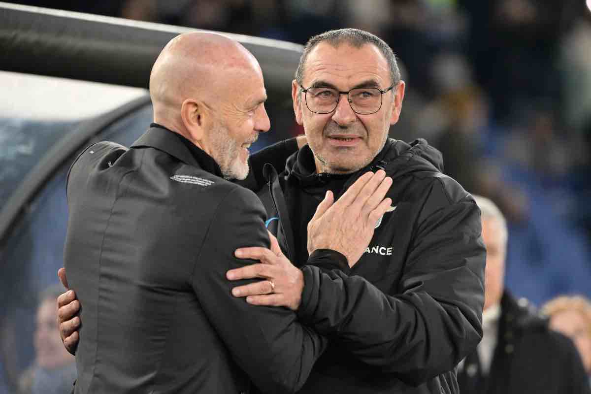 Sarri e Pioli in campo