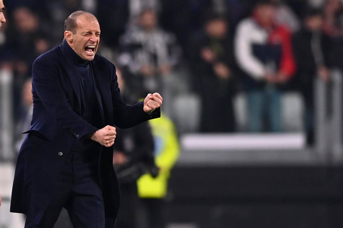 Allegri esulta: la sua Juve ha vinto le ultime due partite in campionato e torna a sperare