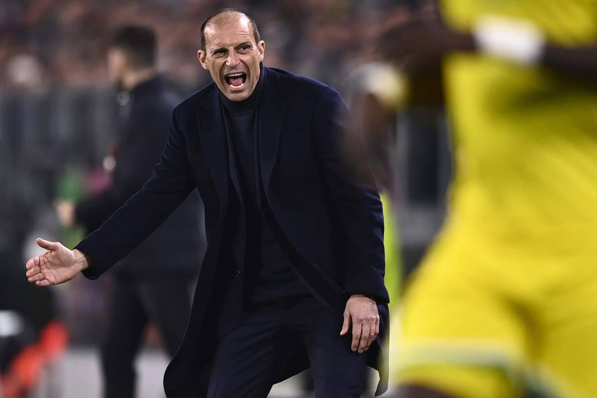 Juventus, Allegri arrabbiato