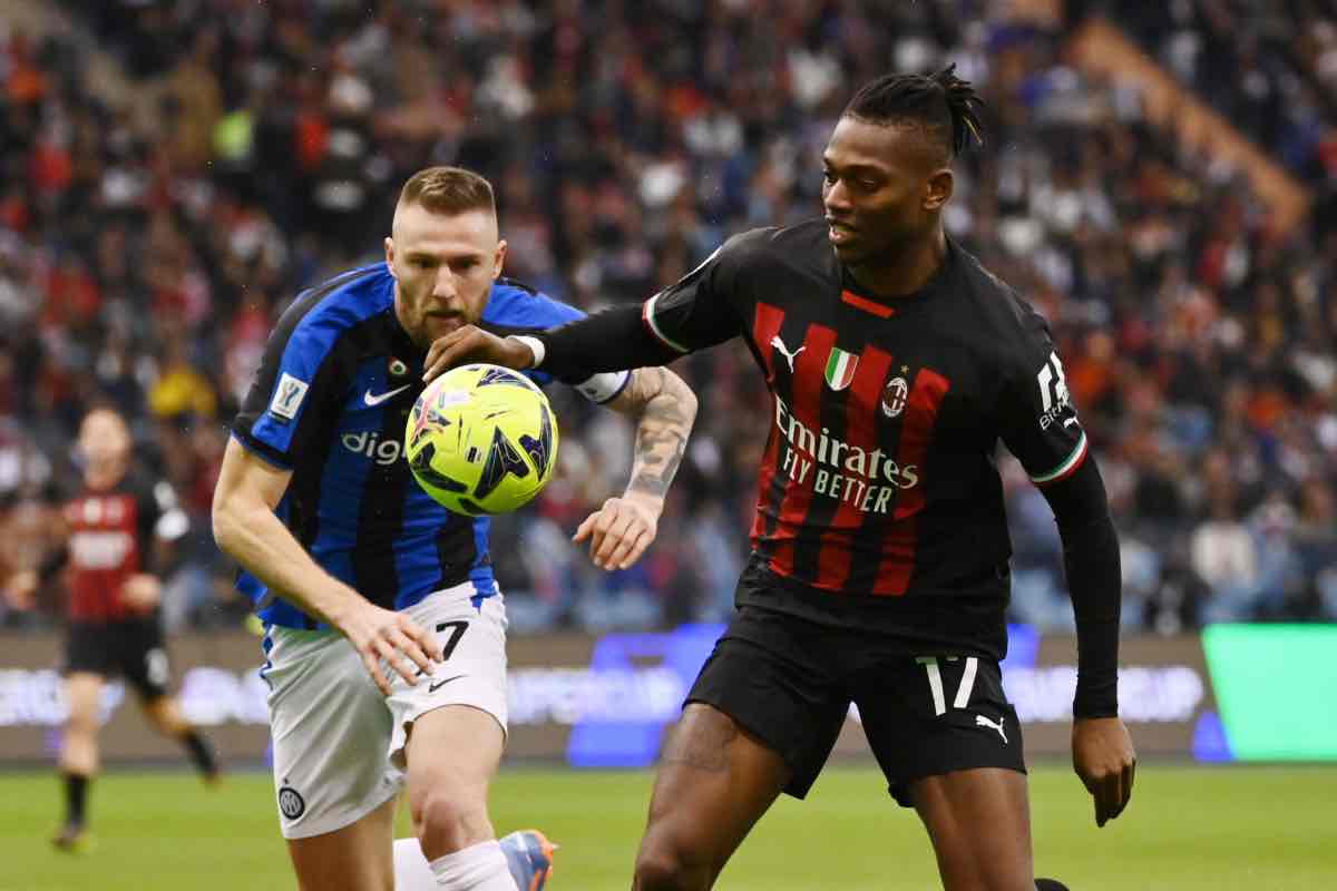 Skriniar e Leao in Supercoppa