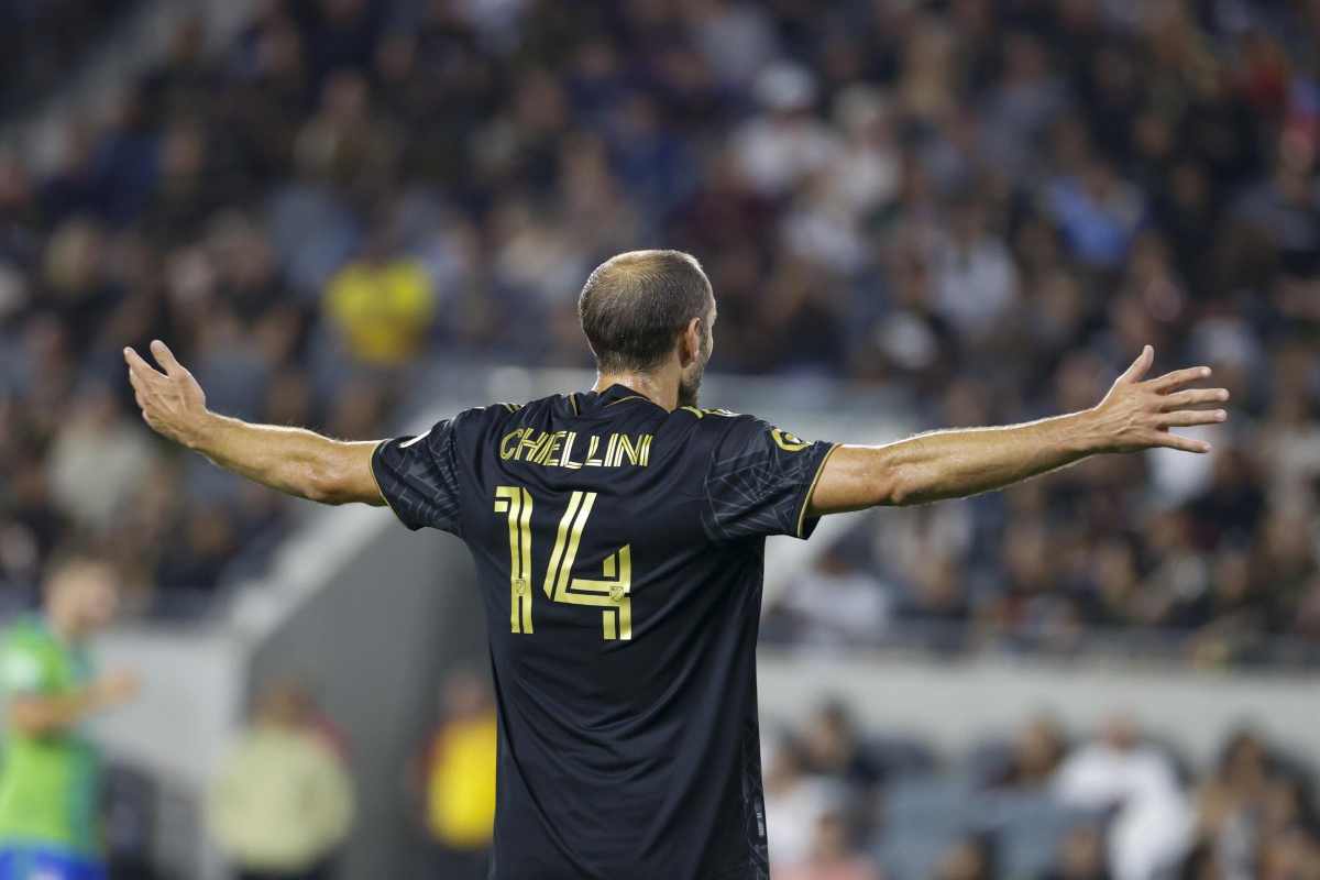 Chiellini allarga le braccia Juventus