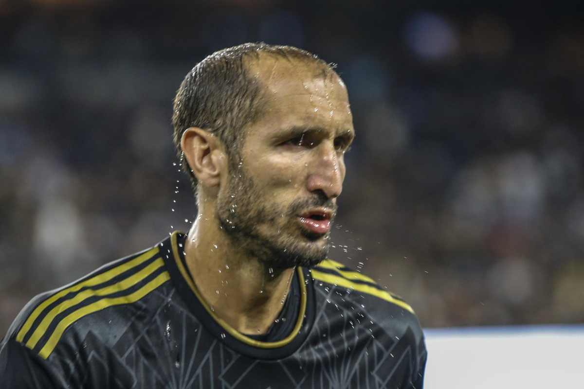 Chiellini concentrato Juventus