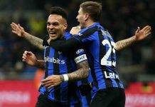 Inter-Milan, Lautaro festeggia il gol