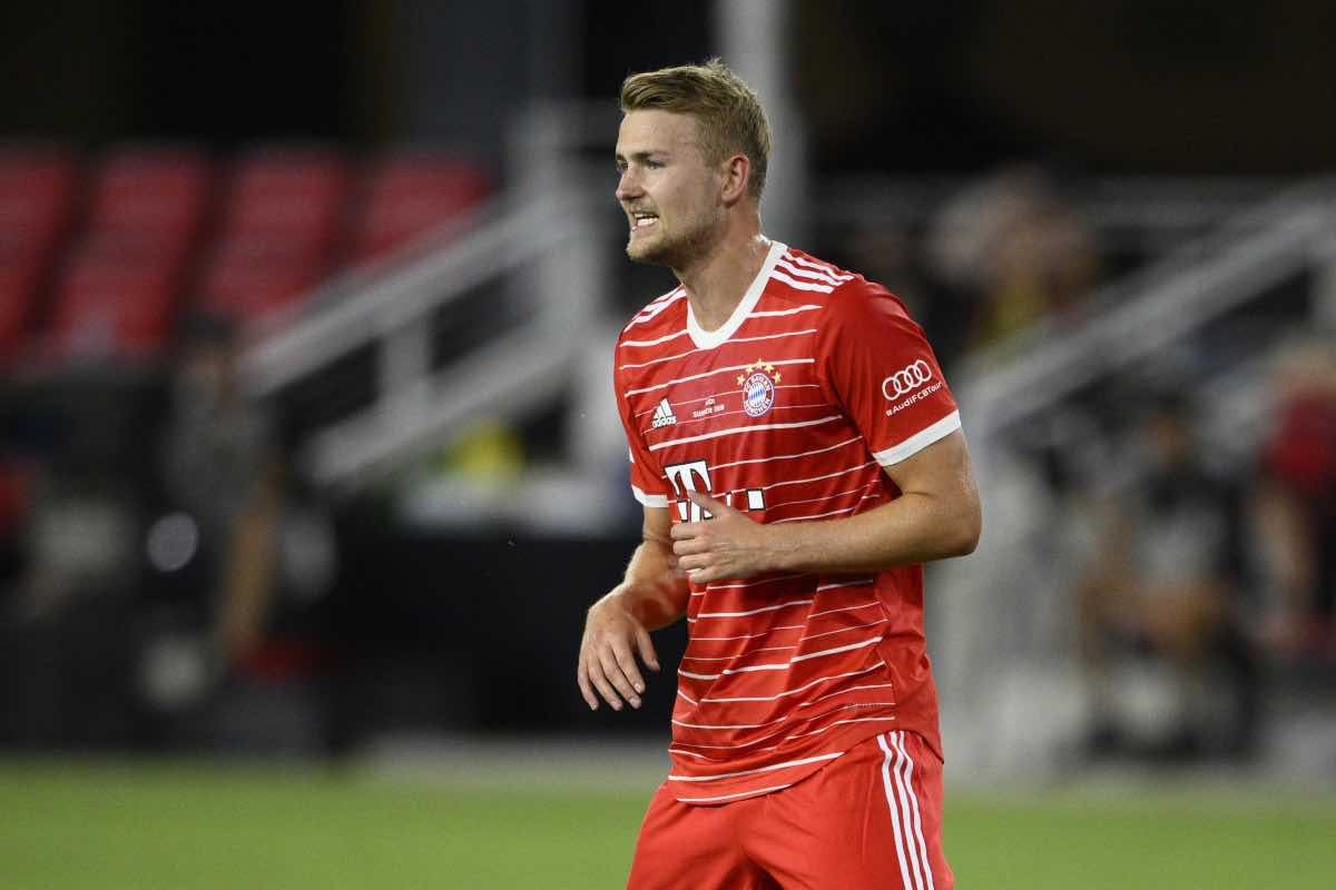 de Ligt in campo col Bayern Monaco