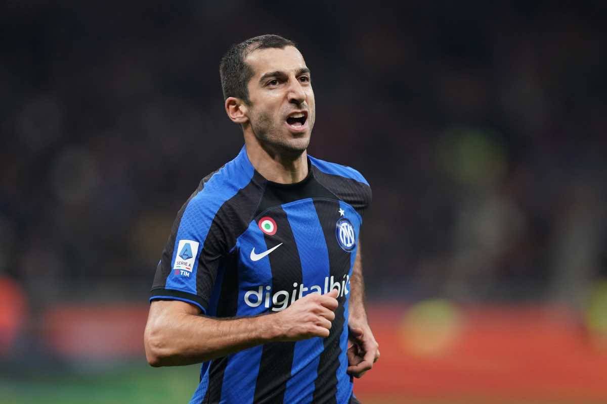 Mkhitaryan esulta contro l'Udinese