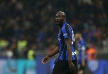 Lukaku in campo con l'Inter