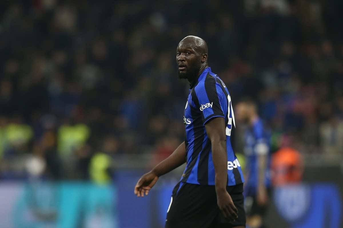 Lukaku in campo con l'Inter