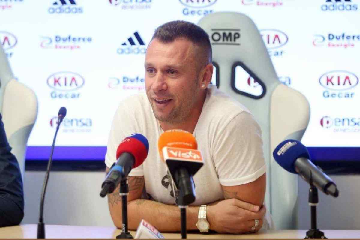 Cassano in conferenza stampa