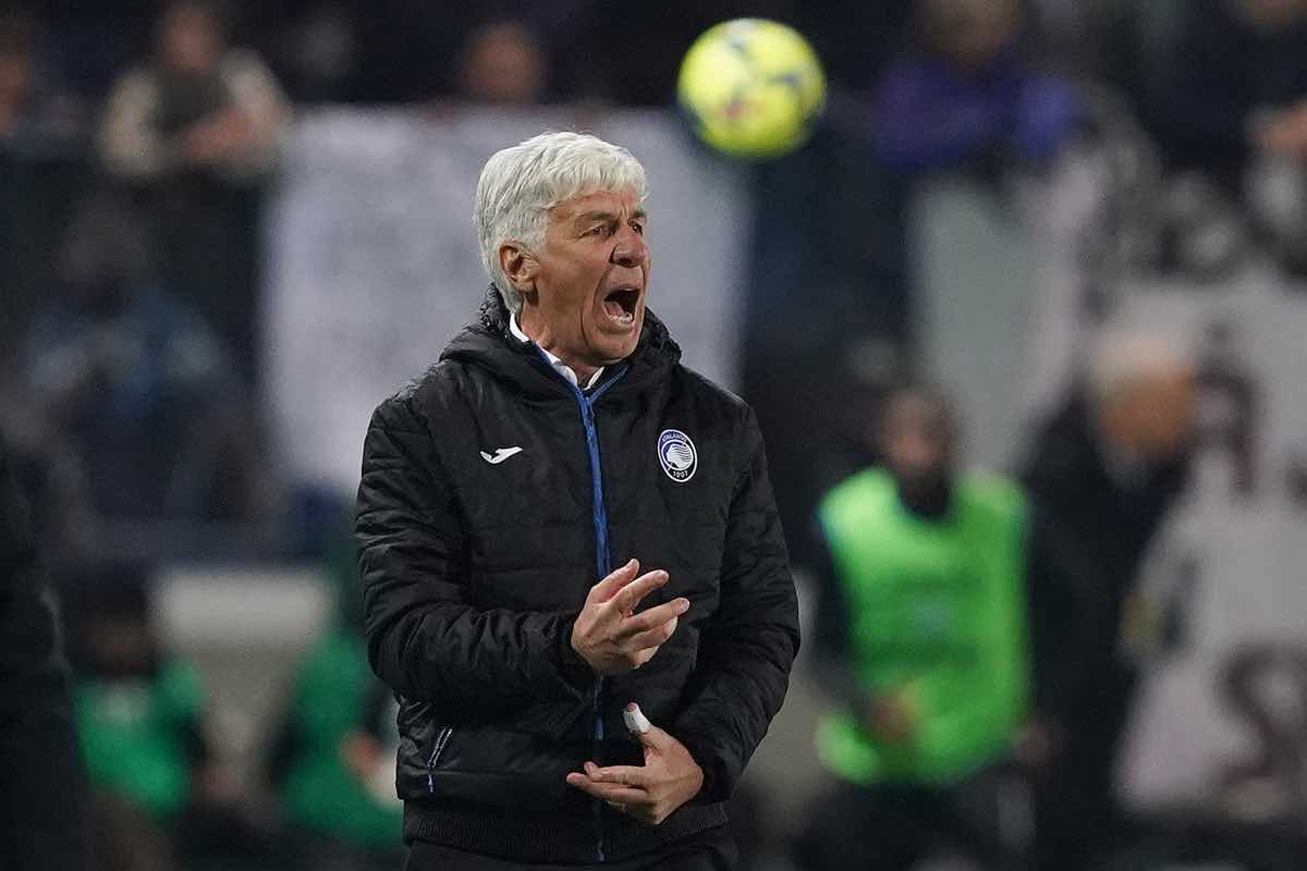 Gasperini incita la squadra 